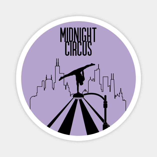 Midnight Tour Circus 2024 (Black) Magnet by Midnight Circus